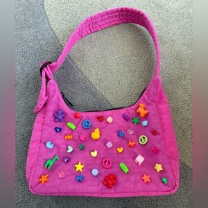 NWT Beaded Baggu Nylon Shoulder Bag